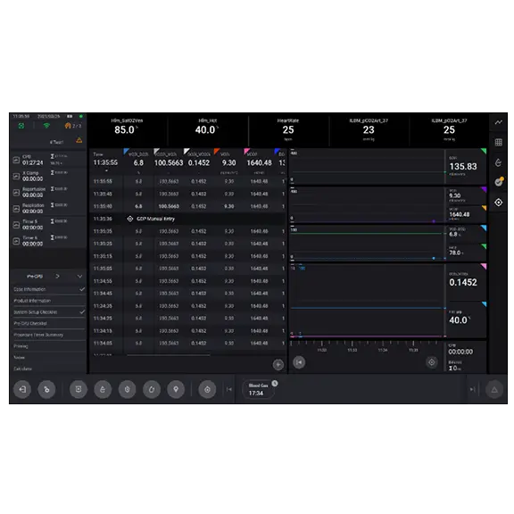 Essenz Patient Monitor goal-directed perfusion screen