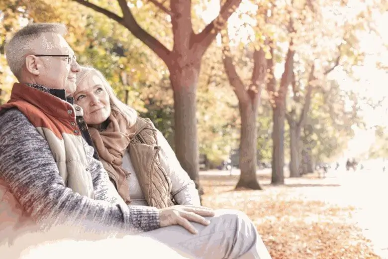 Couple on a bench