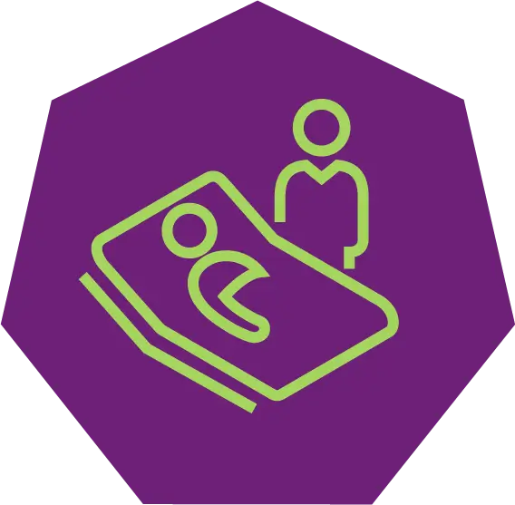patient and care taker icon
