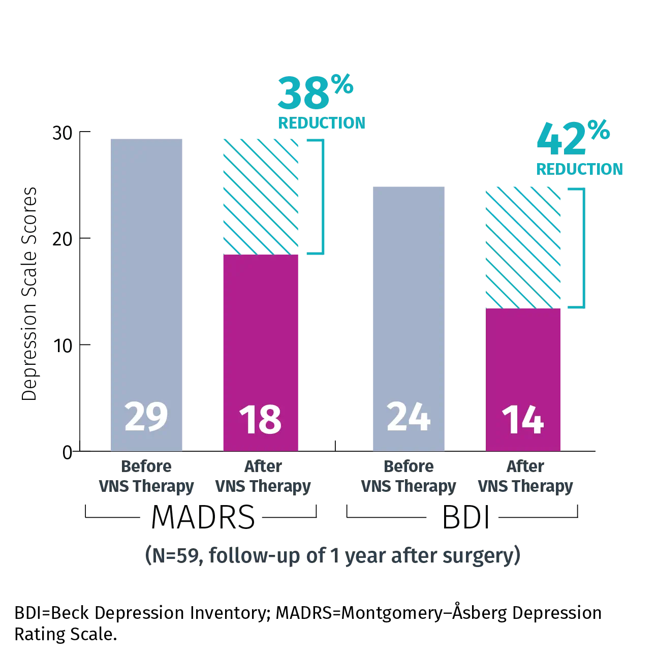 VNS Therapy™ significantly reduces depressive symptoms in DRE patients