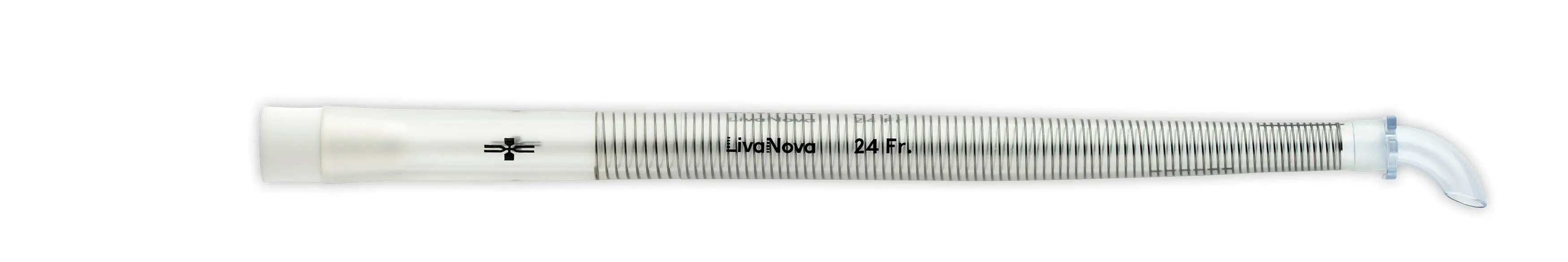 Arterial Cannulae, PureFlex, Curved Tip, With Suture Flange, Wire-reinforced Tubing, 24 Fr/8.0 mm, RA24-2BP image