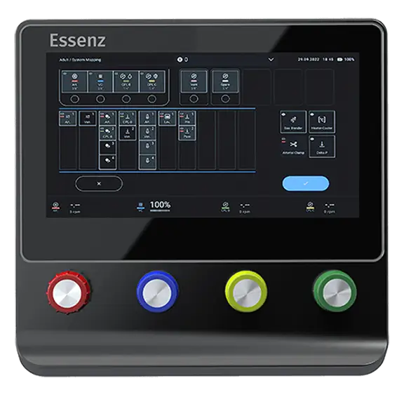 Essenz Perfusion System cockpit